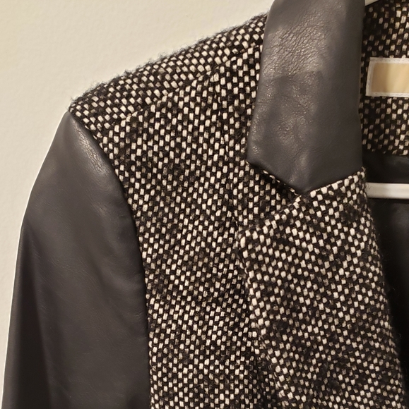 Michael Kors | Tweed And Leather Blazer - Picture 5 of 11